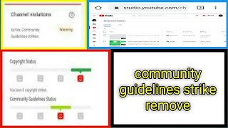 How to remove community guidelines strike | like touch