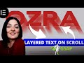 GSAP LAYERED TEXT ON SCROLL - Elementor Wordpress Tutorial Flex Container