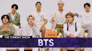 BTS Dishes on Touring and Working with Ed Sheeran | The Tonight Show Starring Ji