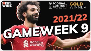 FPL Gameweek 9  | The FPL Wire | Fantasy Premier League Tips 2021/22