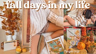 fall days in my life🍂🧶- fall hobbies, shopping, baking & more!
