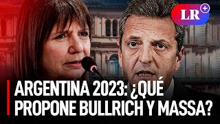 ELECCIONES ARGENTINA 2023: conoce las PROPUESTAS de los CANDIDATOS Sergio Massa y Patricia Bullrich