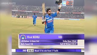 Virat Kohli 183 vs pakistan full match highlights hindi | Virat Kohli 183 vs Pakistan | ind vs pak