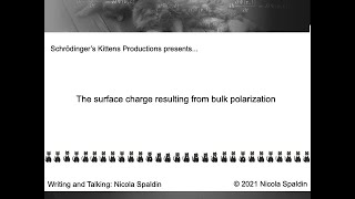 The surface charge associated with bulk polarization