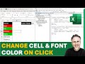 Excel VBA Macro: Change Cell & Font Color With Click (Double-Click or Right-Click)