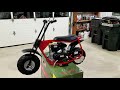 coleman cc100x mini bike unboxing and assembly