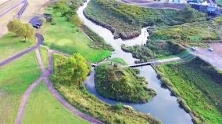 長崎　本明川　バスフィッシング空撮