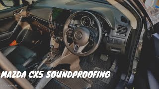 MAZDA CX5 SOUNDPROOFING/ DOOR TRIM REMOVAL /CENTE CONSOLE REMOVAL /WINDOW MECHANISM REMOVAL