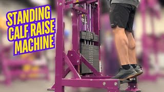 NEW Planet Fitness Standing Calf Raise Machine (HOW TO USE!)