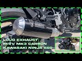 Loud exhaust Kawasaki Ninja 650! | Unboxing | Soundcheck | POV PURE EXHAUST SOUND | MIVV MK3 CARBON!