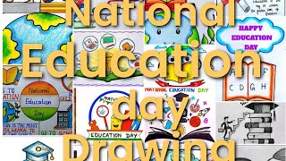 National Education Day Drawing | Hao to draw national education day poster | National education day