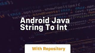 android java string to int