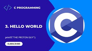 3. Your First C Program | C Programming For Beginners
