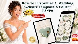 How To Customize A Sage Green Wedding Website Template & Collect RSVPs #weddingwebsite #weddingrsvp