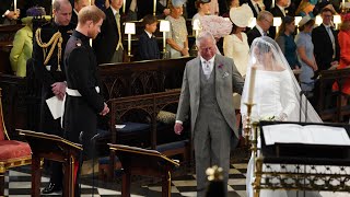 Prince Charles walks Meghan Markle down aisle to marry Prince Harry
