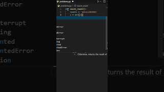 counting vowels using python #coding #programming #python #computerscience
