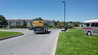 DASH (ex-PRTC) 2002 MCI D4500 #104 leaves the Museum of Bus Transportation Spring Fling