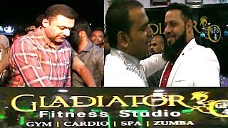 Akbaruddin Owaisi And Esa Misri At Gladiator Fitness Gym Inauguration At Falaknuma Hyd.