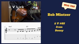 Lick of the Day #85 - Bob Mintzer ii V Lick with TAB