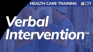 Health Care: Verbal Intervention™ Training