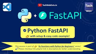 Python FastAPI Setup | for Beginners | First Program with VS Code