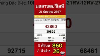 ผลฮานอยvip 21-12-67 #หวยฮานอย #หวยฮานอยวันนี้ #หวยฮานอยvip #หวยฮานอยวันนี้ออกอะไร #ตรวจหวยฮานอย