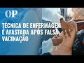 Técnica de enfermagem é afastada após fingir aplicação de vacina em idosa