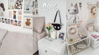 Aesthetic Room makeover🐻‍❄️ Rearranging furniture, clean \u0026 organize with me, Pinterest inspired Room