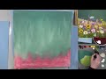 how to paint a wildfower garden acrylic painting live tutorial