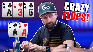 Six of the most EXCITING Poker FLOPS EVER!
