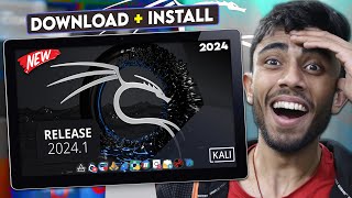 How to Install Kali Linux 2024.1 Version!🔥 New Wallpaper, Design \u0026 Apps Install Without Error⚡