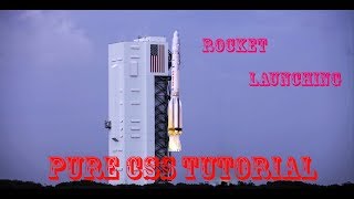 Rocket Launch in Space Station using html and css