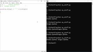 Python Tutorial - 10 - Strings - Indexing and Space Stripping