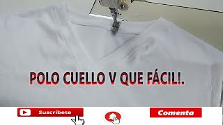 CÓMO HACER POLO CUELLO V DE MANERA FÁCIL