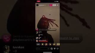 Playboi Carti singing to “Stop Breathing” at the WLR listen party