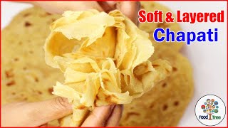 దూదిలాంటి పొరల చపాతీ | How to make Perfect Soft \u0026 layered chapathi | Tasty Recipes #23 | Food Tree