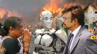 Robot Saving Life Of A Girl Tollywood Movie Ultimate Interesting Action Scene | Kotha Cinemalu