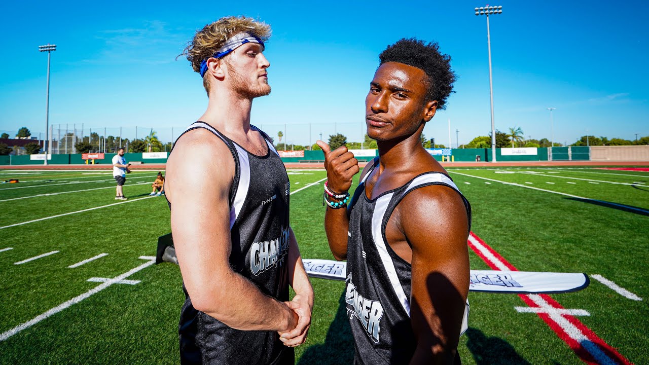 I RACED LOGAN PAUL FOR $100,000.. AND WON! (CHALLENGER GAMES)