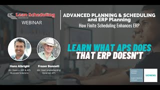 APS vs ERP Scheduling: What APS Does that ERP Does Not (Opcenter Planning & Scheduling Webinar)