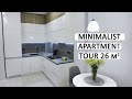 MINIMALIST APARTMENT TOUR 26 m2  (280 sqf)