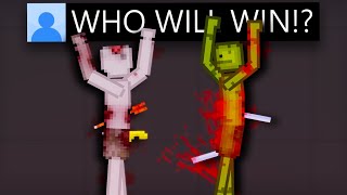 I Made People Playground Fight Melon Sandbox To The Death