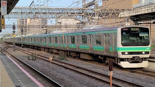 【常磐線】1784H E231系0番台マト109編成(前照灯LED) マト135編成 我孫子駅 到着シーン