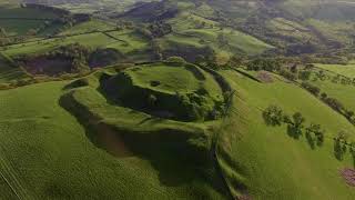 Castell Tinboeth (Tinboeth Castle) Mid Wales Drone 4K