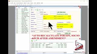 SQL Payroll - How to edit after proceed Payroll (Flexible Amendment)