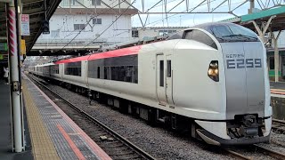 【成田線】2006M 特急 成田エクスプレス6号 E259系Ne002編成(新塗装) Ne013編成(新塗装) 成田駅 通過シーン