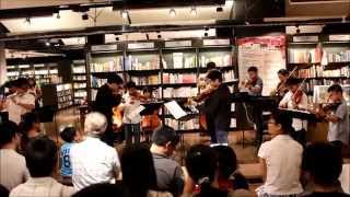 15 07 10誠品閱讀演奏會Telemann concerto for 4violin No1