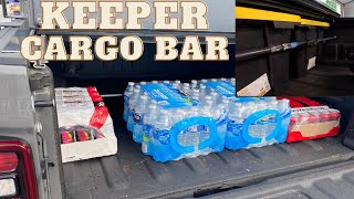 Jeep Gladiator Mojave - The BEST Way to Keep Your Cargo locked in place - Keeper Cargo Bar!