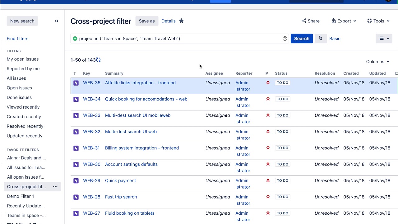 Creating A Multi Project Jira Board Youtube