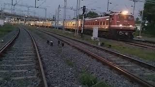 06231 Mayiladuthurai To Mysore Express powered ED WAP4 Deparature at Mayiladuthurai junction