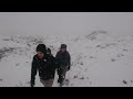 climbing lugnaquilla mountain on our february guided hike.